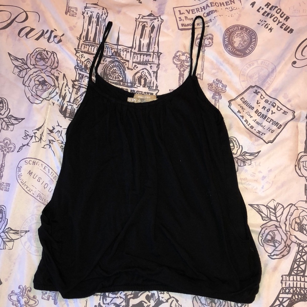 black tank top